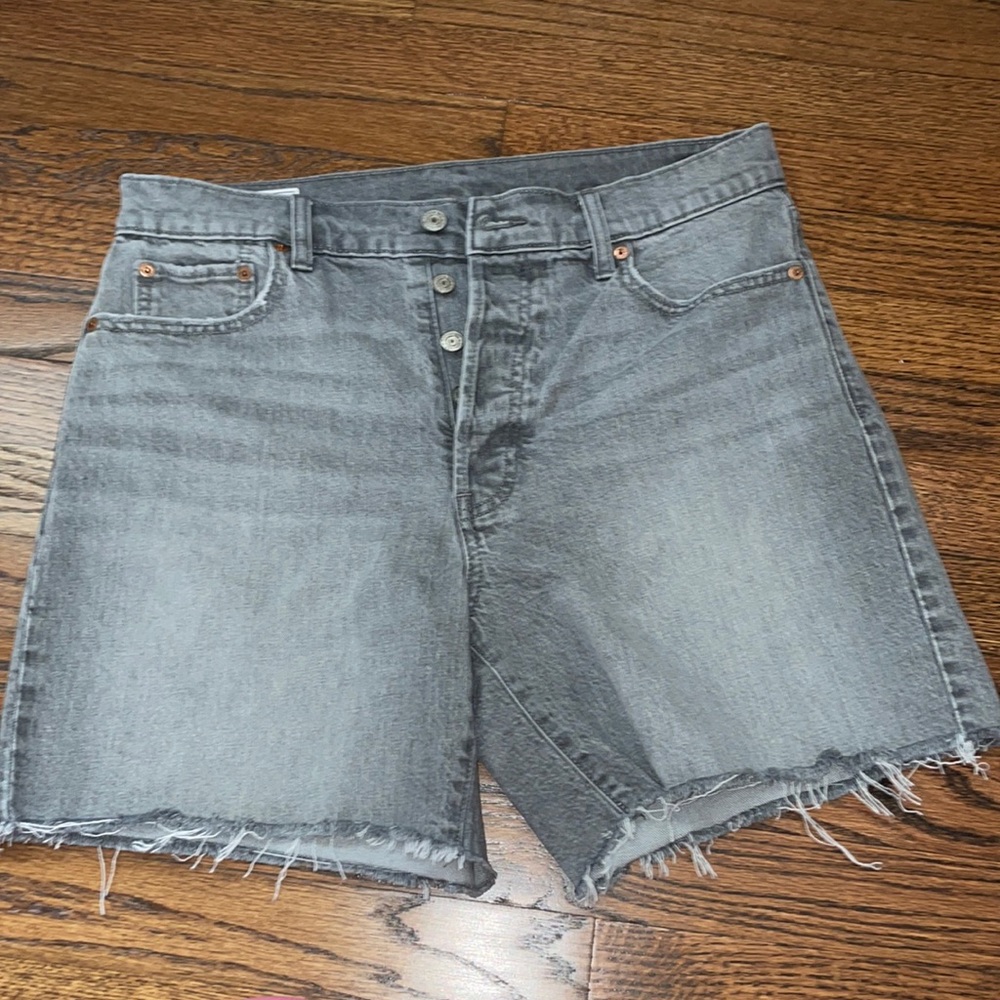 GAP High Rise Cheeky Midi Shorts